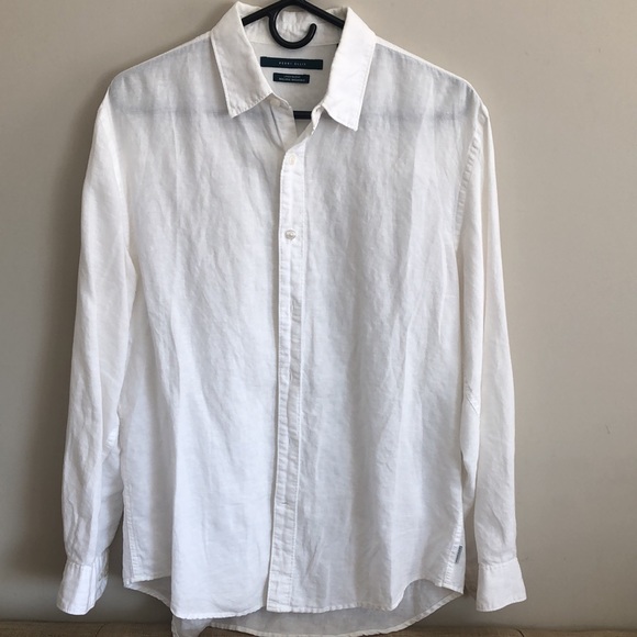 Perry Ellis linen shirt - Picture 2 of 5
